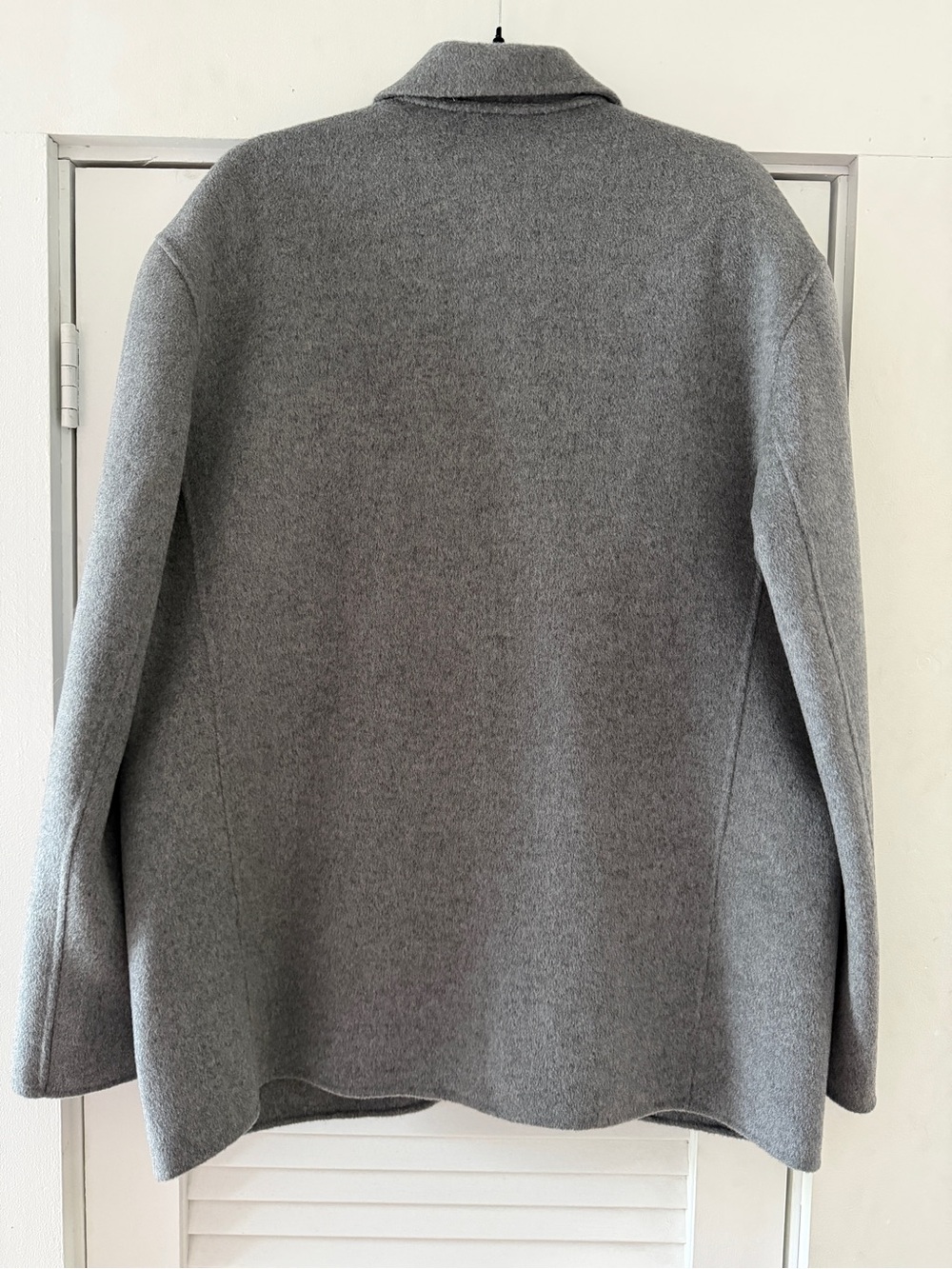 Anine Bing Oversized Heavyweight Cashmere Blend Blazer in Heather Grey - Picture 6 of 9
